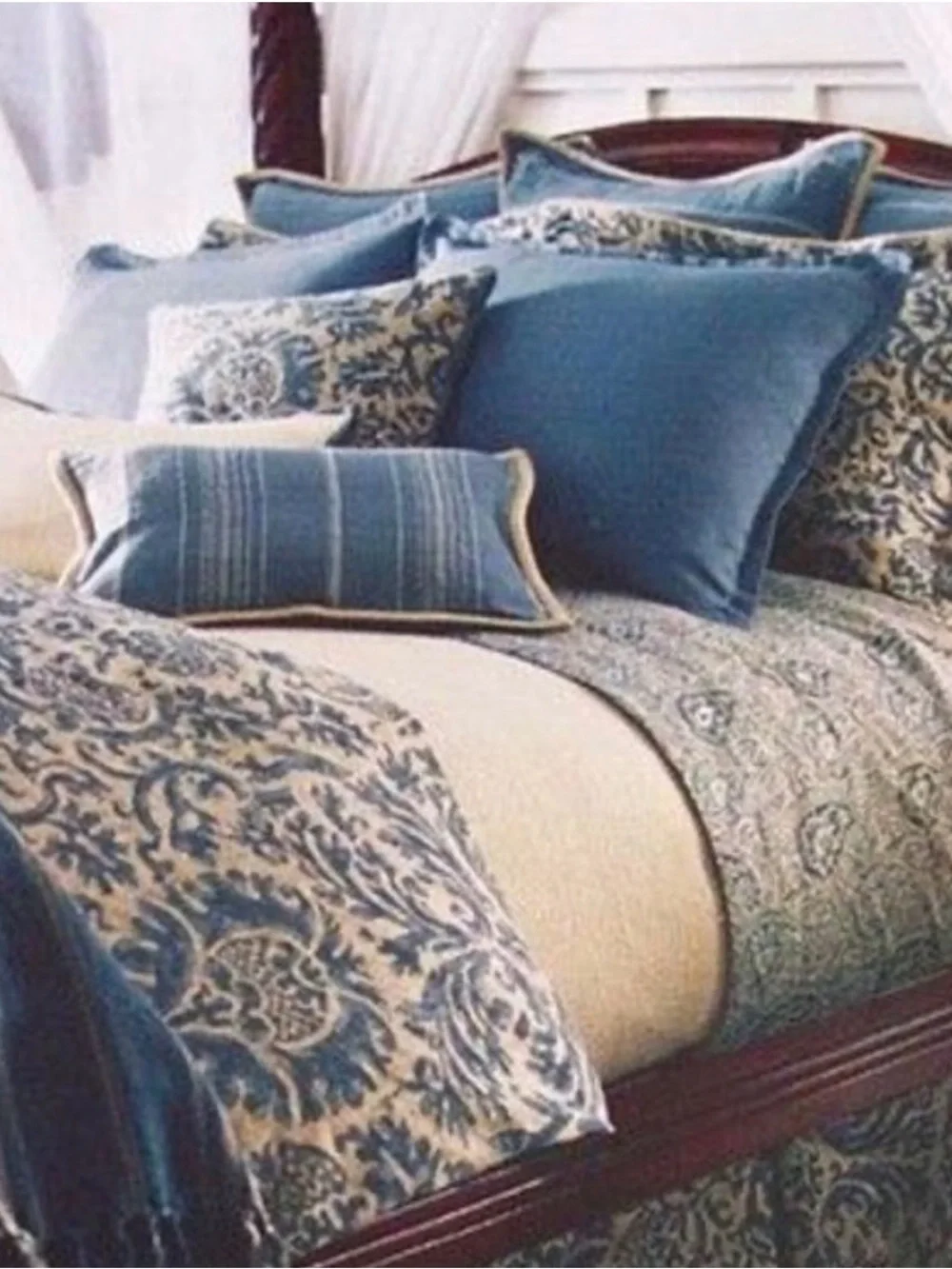 TWIN Ralph Lauren Donovan Landing Twin Comforter w/ Fitted &Flat Sheets LIKE NEW